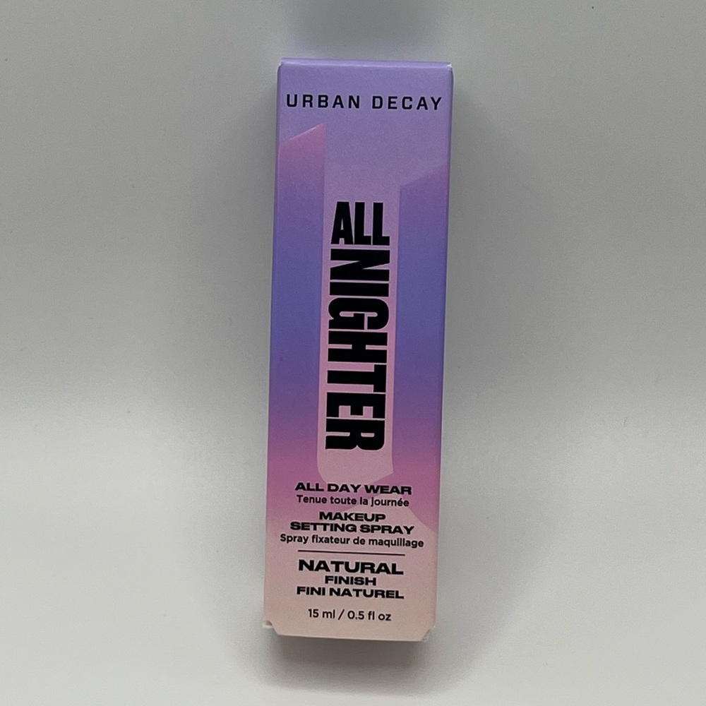 Urban Decay All Nighter Setting Spray - Natural Finish - travel size- NEW